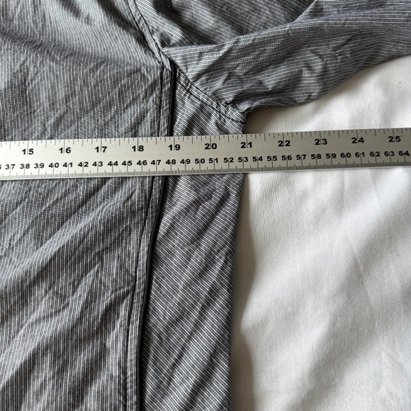 BKE Tailored Fit Men's Pinstripe‎ Long Sleeve Casual Dress Shirt Gray Size Large - Picture 9 of 13